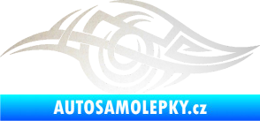 Samolepka Tetování 208 levá odrazková reflexní bílá
