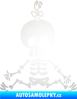 Samolepka The Bone Family Mimi holčička odrazková reflexní bílá