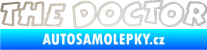 Samolepka The Doctor obrys odrazková reflexní bílá