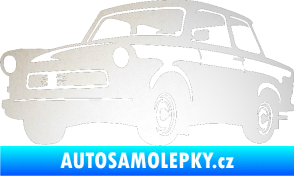 Samolepka Trabant karikatura levá odrazková reflexní bílá
