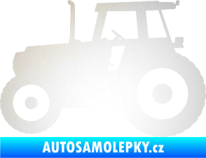 Samolepka Traktor 001 levá odrazková reflexní bílá