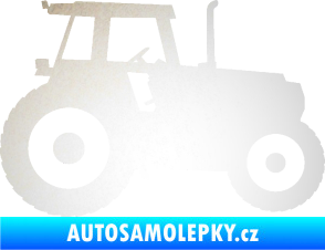 Samolepka Traktor 001 pravá odrazková reflexní bílá