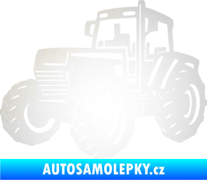 Samolepka Traktor 002 levá Zetor odrazková reflexní bílá