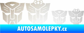 Samolepka Transformers 001 rodinka v autě odrazková reflexní bílá