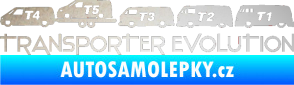 Samolepka Transporter evolution - levá odrazková reflexní bílá