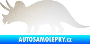 Samolepka Triceratops 001 levá odrazková reflexní bílá