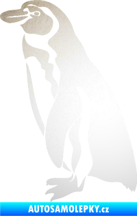 Samolepka Tučňák 001 levá odrazková reflexní bílá