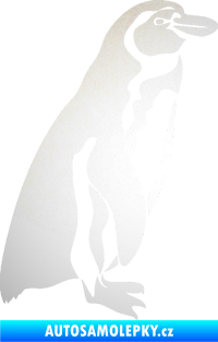 Samolepka Tučňák 001 pravá odrazková reflexní bílá