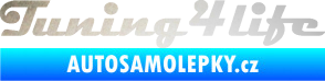 Samolepka Tuning for life nápis odrazková reflexní bílá