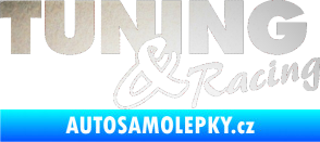 Samolepka Tuning racing 001 odrazková reflexní bílá