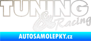 Samolepka Tuning racing obrys odrazková reflexní bílá