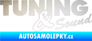Samolepka Tuning sound odrazková reflexní bílá