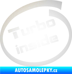 Samolepka Turbo inside odrazková reflexní bílá