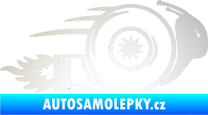 Samolepka Turbo šnek 002 pravá odrazková reflexní bílá