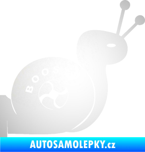 Samolepka Turbo šnek 003 pravá odrazková reflexní bílá