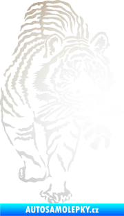 Samolepka Tygr 001 pravá odrazková reflexní bílá