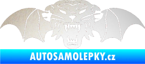 Samolepka Tygr s křídly odrazková reflexní bílá