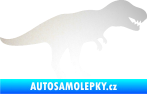 Samolepka Tyrannosaurus Rex 001 pravá odrazková reflexní bílá