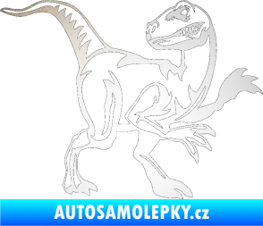 Samolepka Tyrannosaurus Rex 003 pravá odrazková reflexní bílá