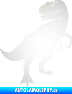 Samolepka Tyrannosaurus Rex 004 pravá odrazková reflexní bílá