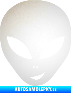 Samolepka UFO 003 pravá odrazková reflexní bílá