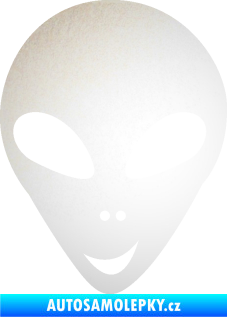 Samolepka UFO 004 levá odrazková reflexní bílá