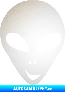 Samolepka UFO 004 pravá odrazková reflexní bílá