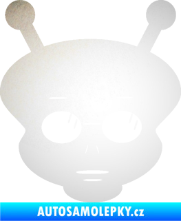 Samolepka UFO 007 pravá odrazková reflexní bílá