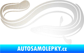 Samolepka Úhoř 001 levá odrazková reflexní bílá
