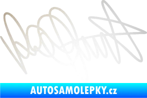 Samolepka Valentino Rossi podpis odrazková reflexní bílá