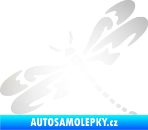 Samolepka Vážka 001 levá odrazková reflexní bílá