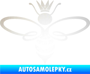 Samolepka Včela 004 královna odrazková reflexní bílá