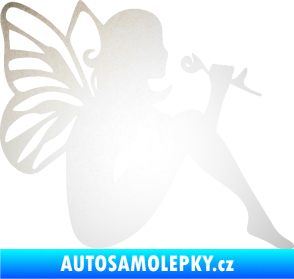 Samolepka Víla 001 pravá odrazková reflexní bílá