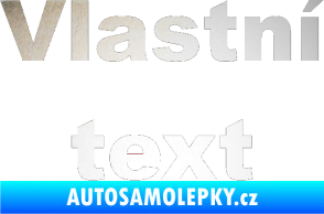 Samolepka Vlastní text - Arial Black odrazková reflexní bílá