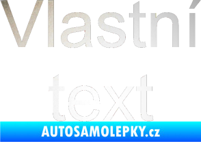 Samolepka Vlastní text - Arial odrazková reflexní bílá