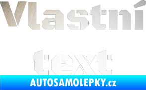 Samolepka Vlastní text - Black Ops odrazková reflexní bílá