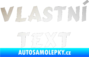 Samolepka Vlastní text - Cancun odrazková reflexní bílá