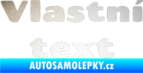 Samolepka Vlastní text - Chango odrazková reflexní bílá