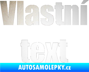 Samolepka Vlastní text - Impact odrazková reflexní bílá