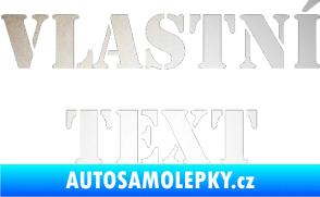 Samolepka Vlastní text - Stencil odrazková reflexní bílá