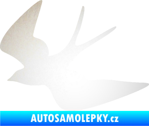Samolepka Vlaštovka 001 levá odrazková reflexní bílá