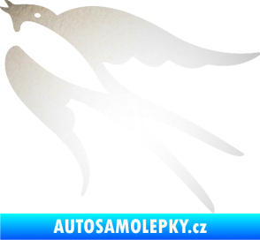 Samolepka Vlaštovka 003 levá odrazková reflexní bílá