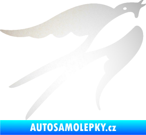 Samolepka Vlaštovka 003 pravá odrazková reflexní bílá
