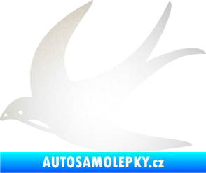 Samolepka Vlaštovka 004 levá odrazková reflexní bílá