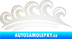 Samolepka Vlny 001 pravá moře odrazková reflexní bílá