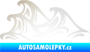 Samolepka Vlny 005 levá moře odrazková reflexní bílá