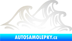Samolepka Vlny 005 pravá moře odrazková reflexní bílá