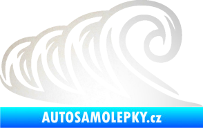 Samolepka Vlny 006 levá moře odrazková reflexní bílá