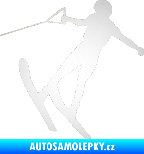 Samolepka Vodní lyže 001 levá odrazková reflexní bílá