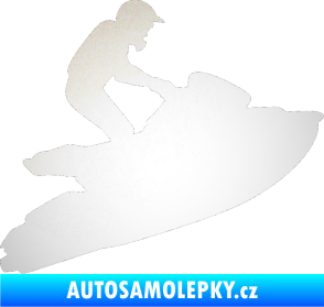 Samolepka Vodní skútr 001 pravá odrazková reflexní bílá